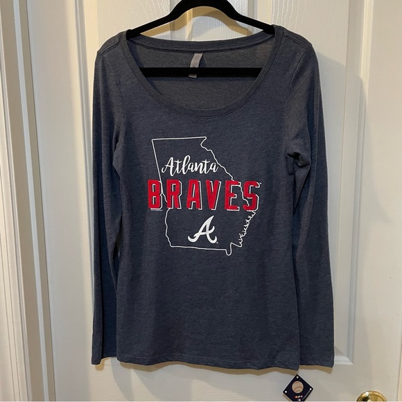 Atlanta Braves Woman’s Long Sleeve Tee - Size L - NWT - Picture 1 of 6